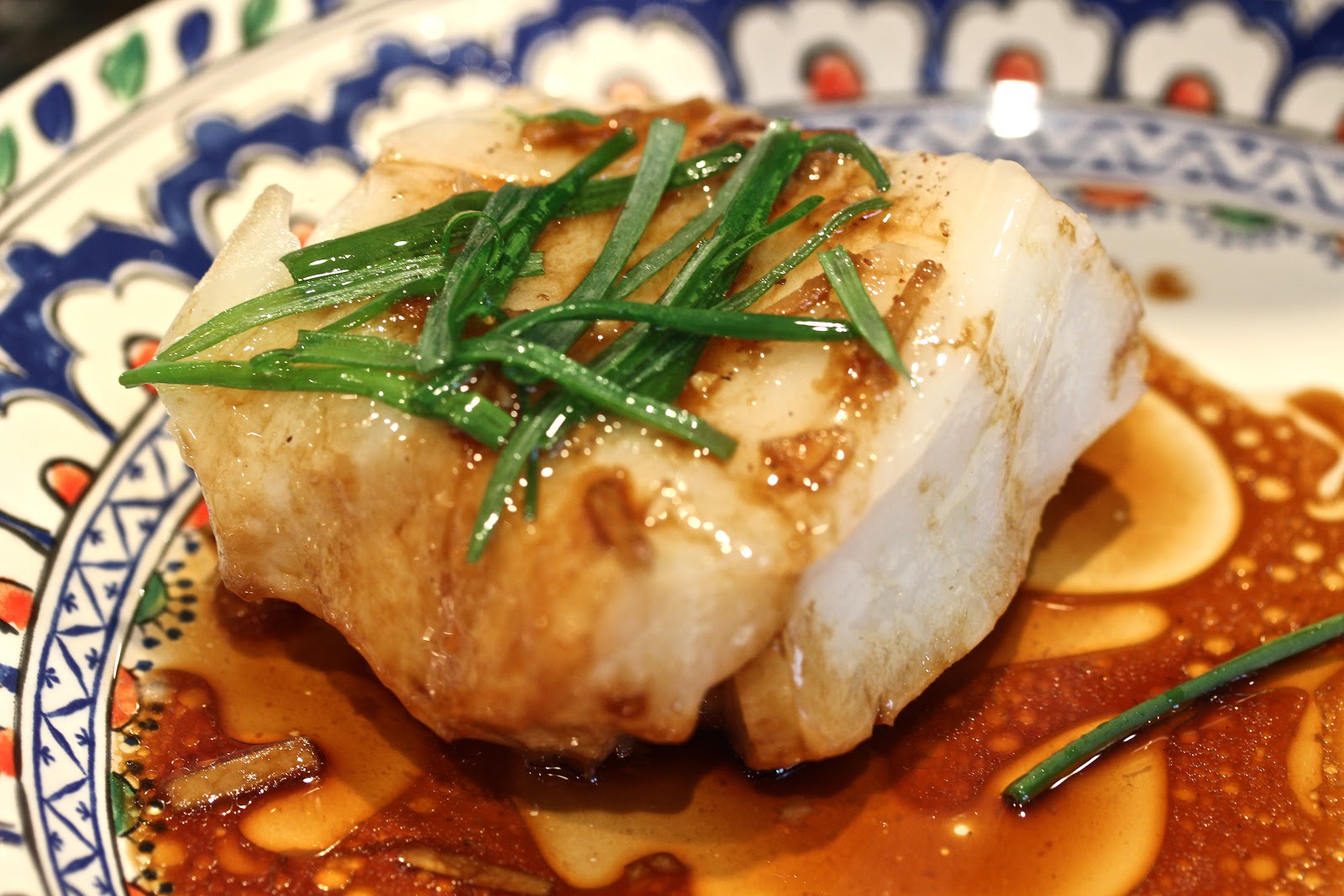 Tasty Treats Steamed Sea Bass with Scallions and Ginger