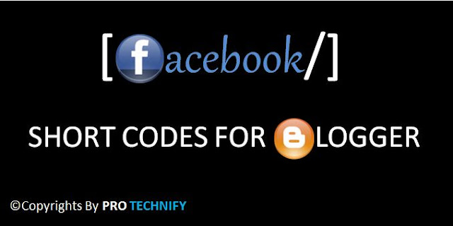 Facebook shortcode for blogger blog