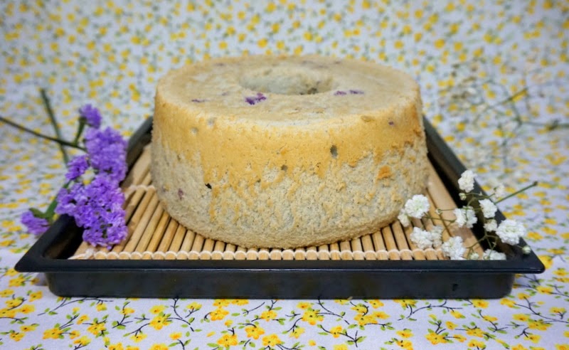 purple sweet potato chiffon cake