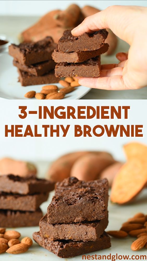 3Ingredient Healthy Chocolate Brownies Easy Recipes for Every Meal