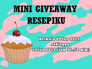 http://syeedasaniey.blogspot.com/2015/06/mini-giveaway-resepiku.html