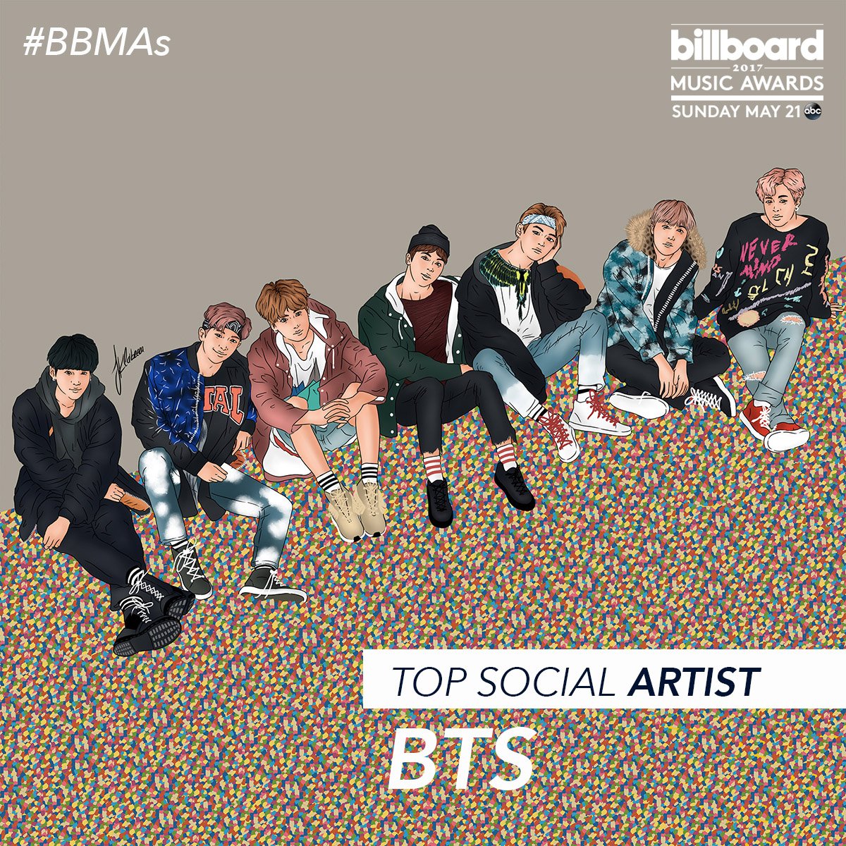 BTS para Top Social Artist BTS para Top Social Artist