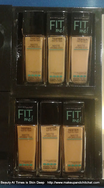 Maybelline Fit Me Matte poreless Foundation Maybelline Fit Me Matte and Poreless Foundation all shades