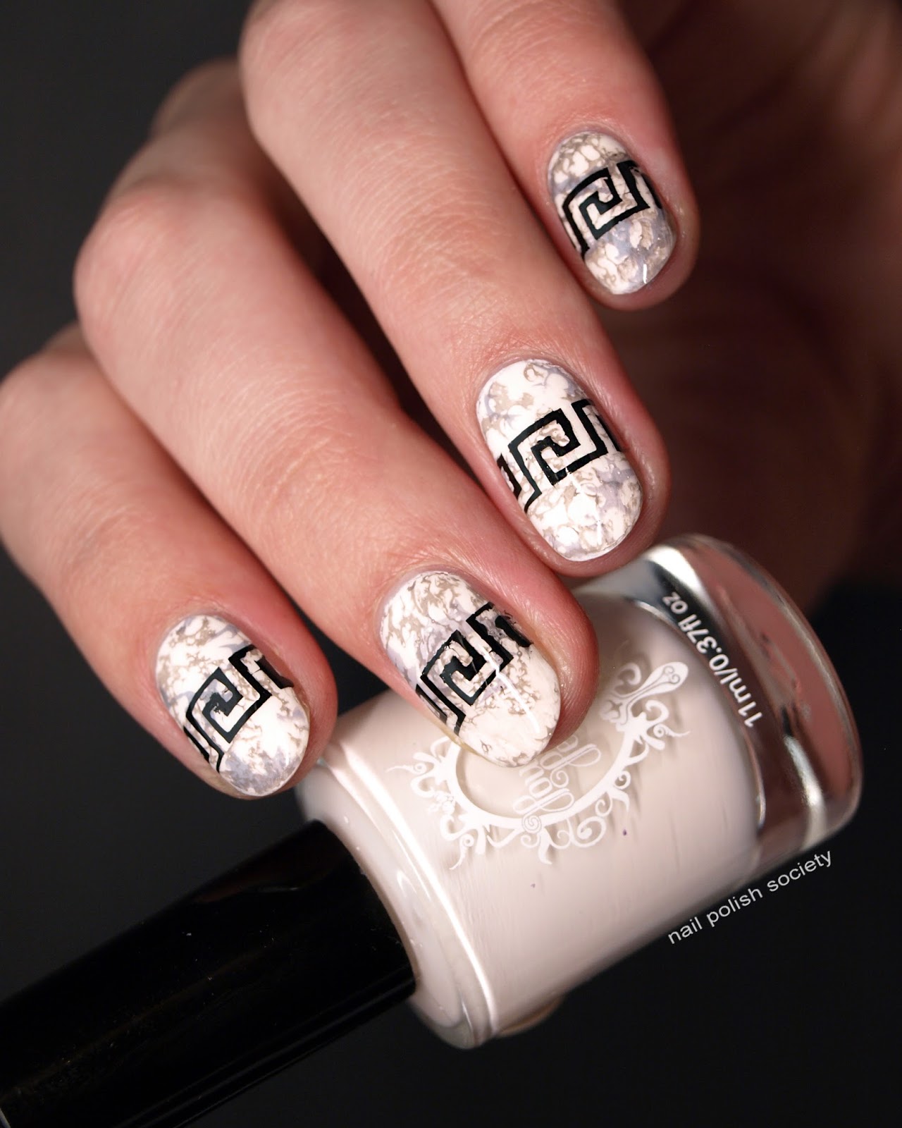 Nail Polish Society: 31DC2016 Day 7: Greek Marble