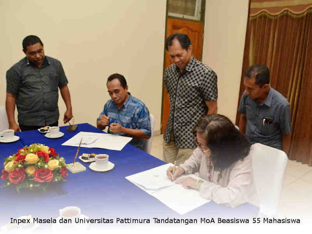 Inpex Masela dan Universitas Pattimura Tandatangan MoA Beasiswa 55 Mahasiswa Inpex Masela dan Universitas Pattimura Tandatangan MoA Beasiswa 55 Mahasiswa