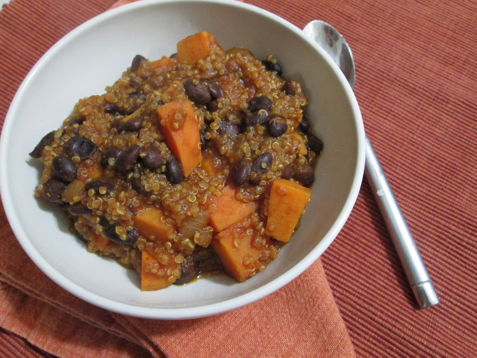 Hearty Helpings Quinoa Sweet Potato Chili