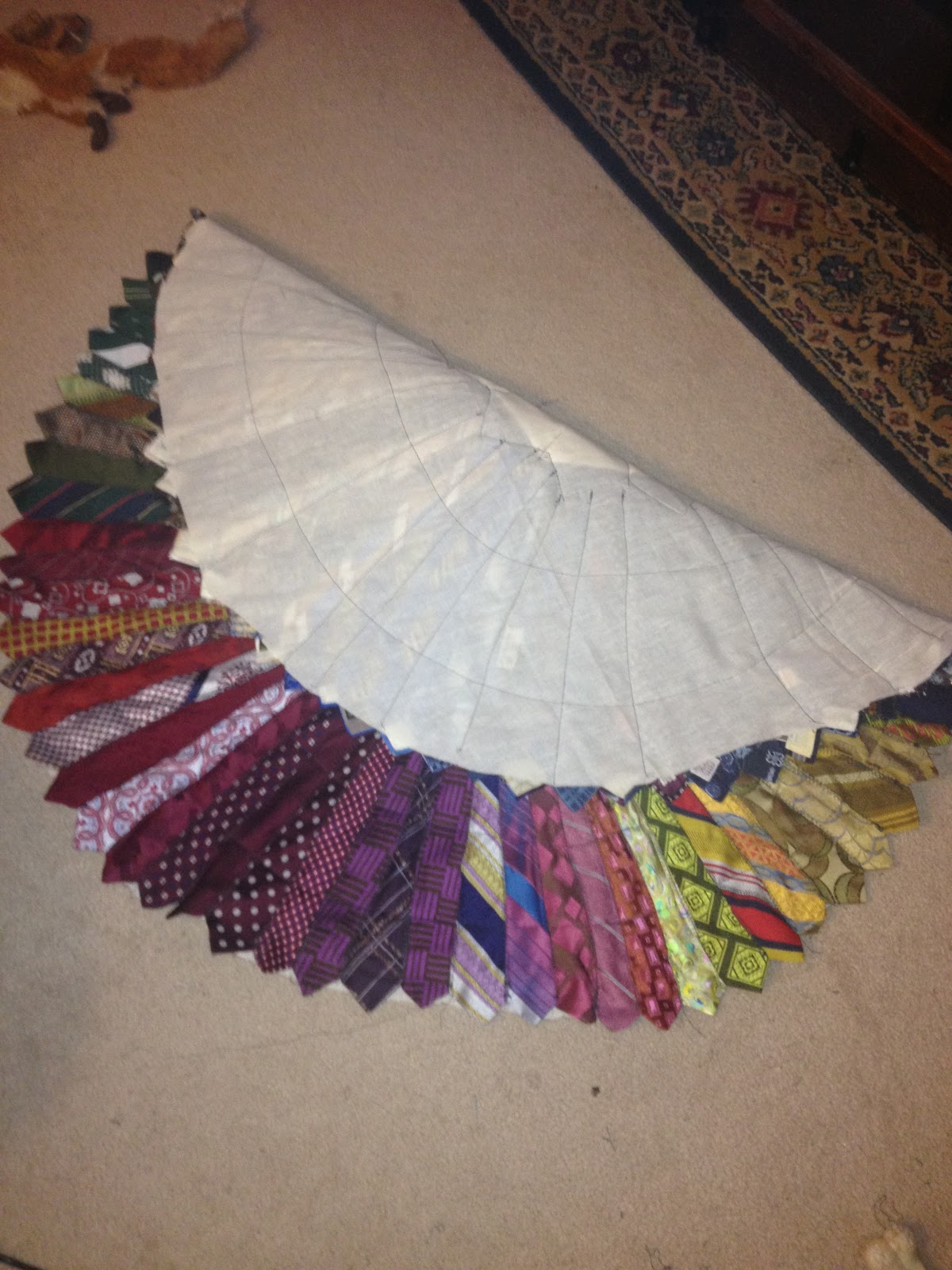 Sew And Tell Quilts Necktie rug revisited...