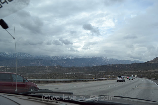 Dark clouds ahead travelling I-15