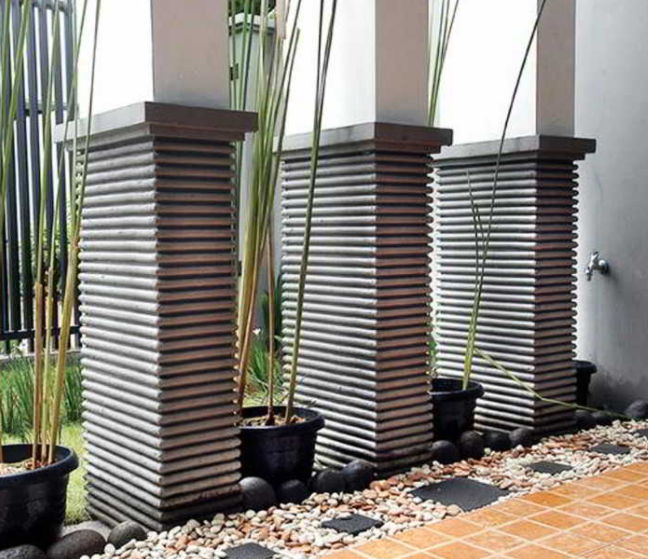INSPIRASI..!! Inilah 45 Model Tiang Teras Rumah Minimalis Modern yang
