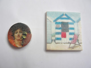 Waterslide image transfer on polymer clay