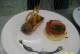 Somon in crusta de masline