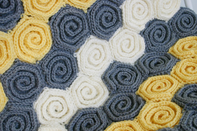 Let's Twirl Blanket & Rug Crochet Pattern by Susan Carlson of Felted Button