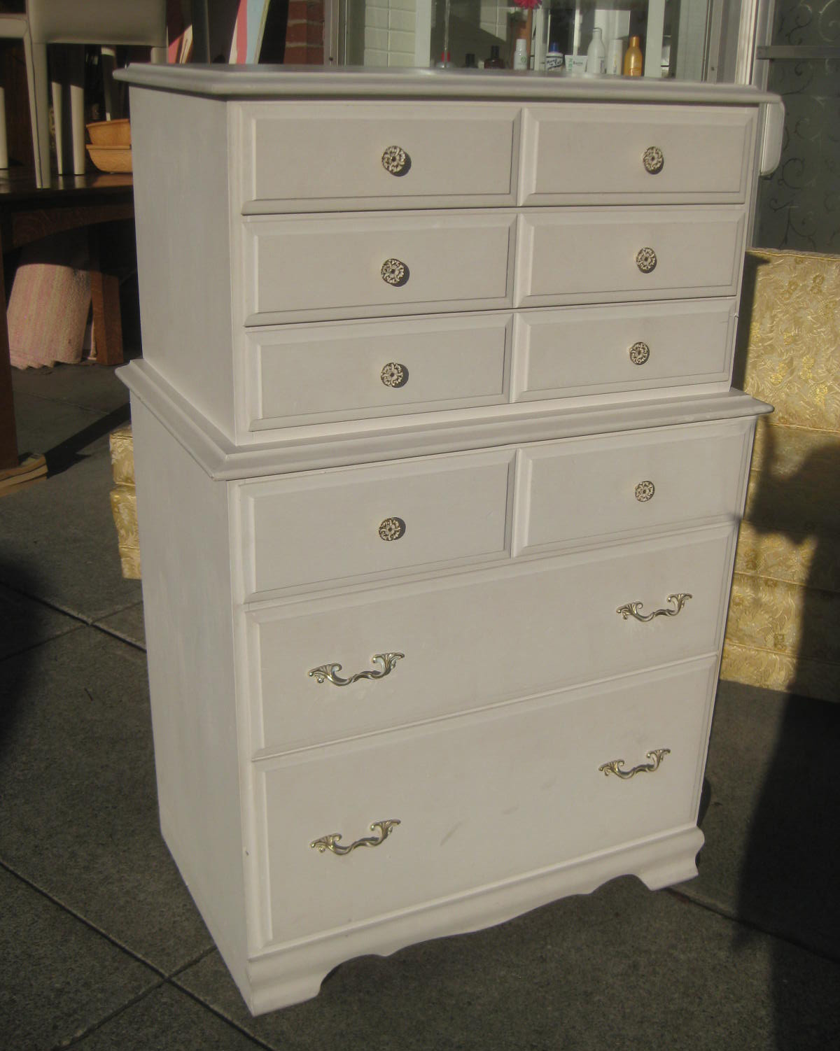 UHURU FURNITURE & COLLECTIBLES SOLD White Highboy 75