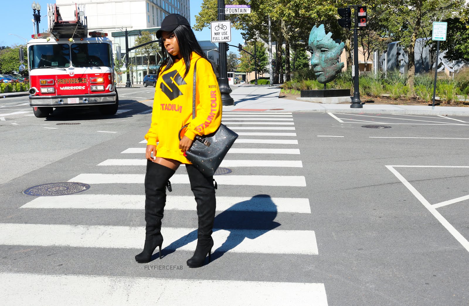 Fly Fierce Fab, Justin Bieber X H&M, Fall Trends, Thigh High Boots, Fashion Blog, OOTD