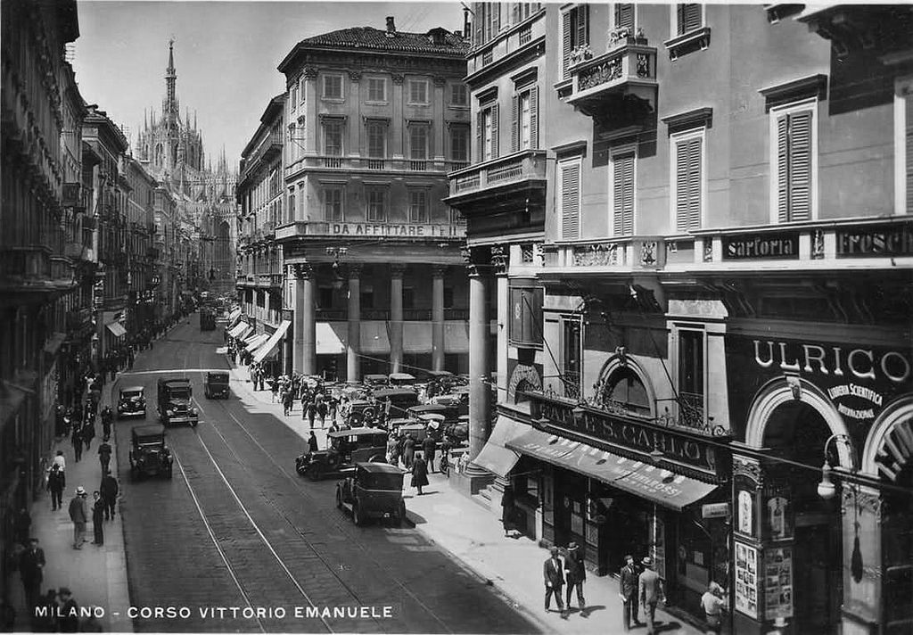 64 Amazing Photos Capture Street Scenes of Milan in the 1930s ~ vintage ...