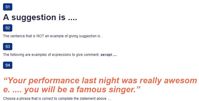 Contoh Soal Giving Suggestions And Comments