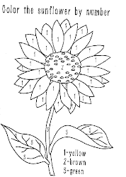 sunflower coloring number pages sunflowers summer sheets printable numbers flower patterns printables colors drawing flowers pattern books paint library clipart