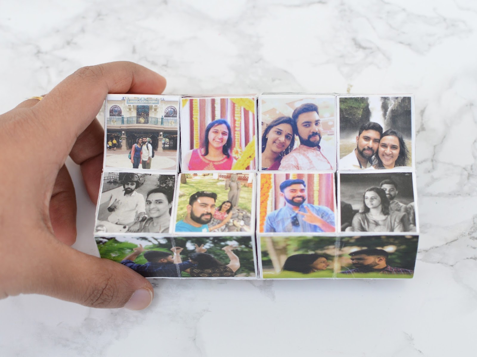 Vikalpah DIY magic folding photo cube