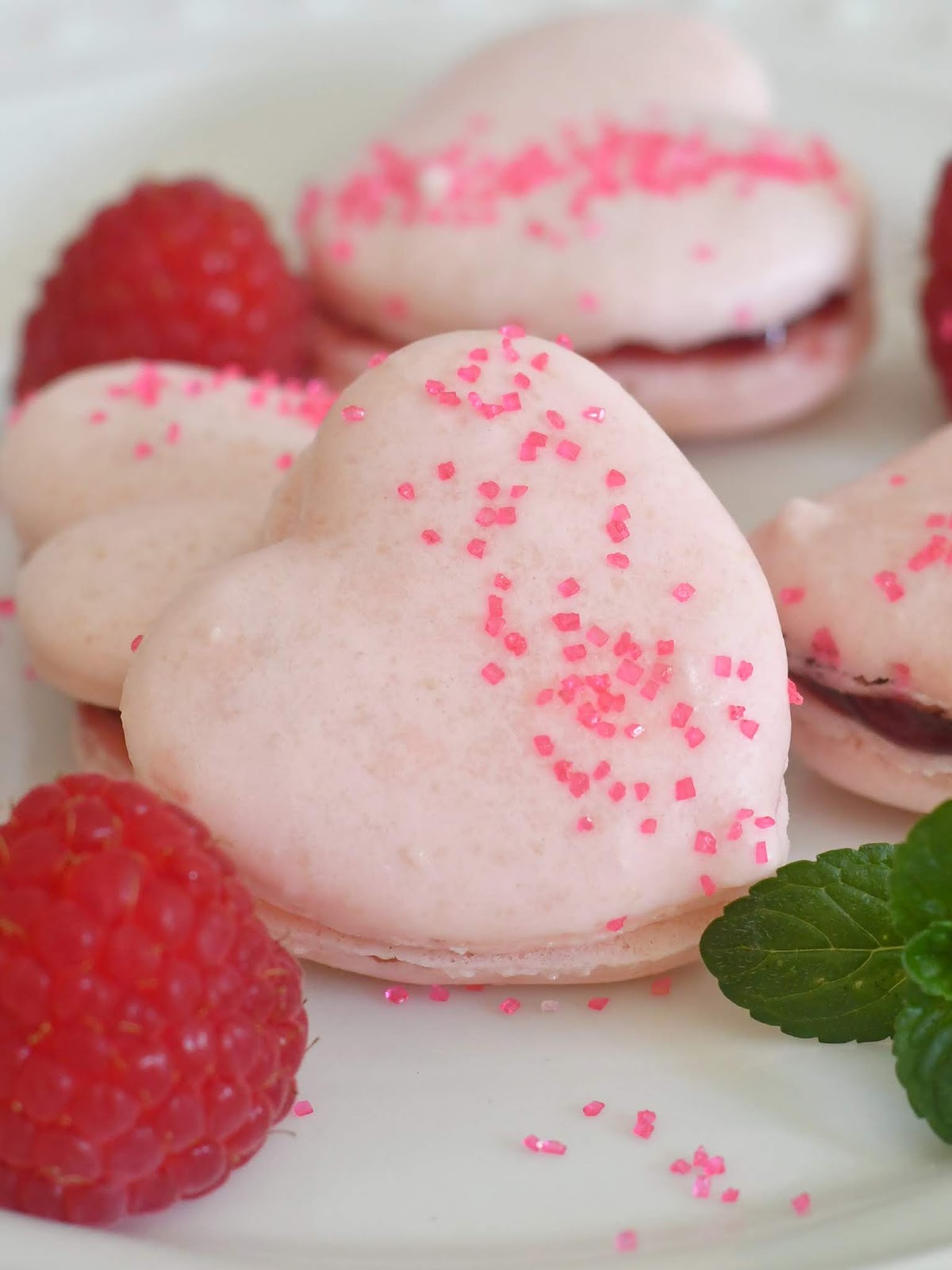 Cooking with Manuela HeartShaped Raspberry French Macarons