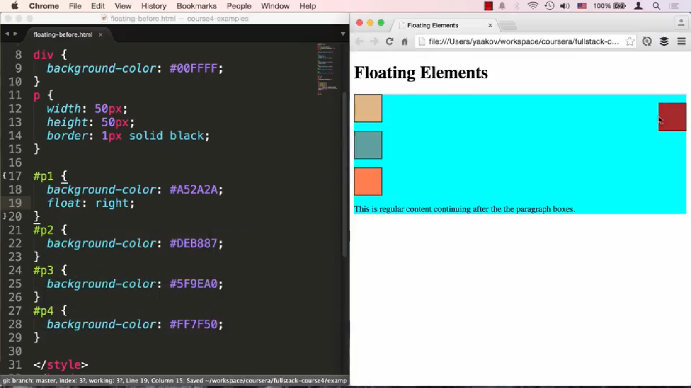 Positioning Elements by Floating HTML CSS And Javascript for  Developers