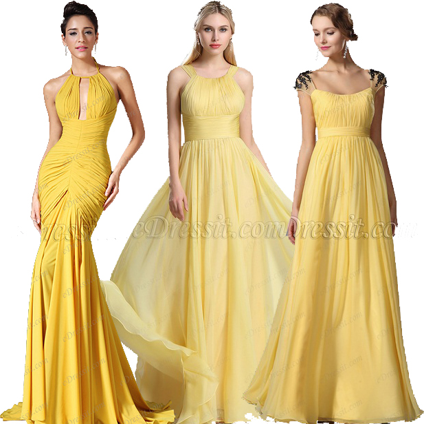 Like Fashion eDressit: Bright Yellow Prom Dresses, Summer Dresses