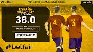 betfair supercuota España gana a Tunez 9 junio betfair supercuota España gana a Tunez 9 junio