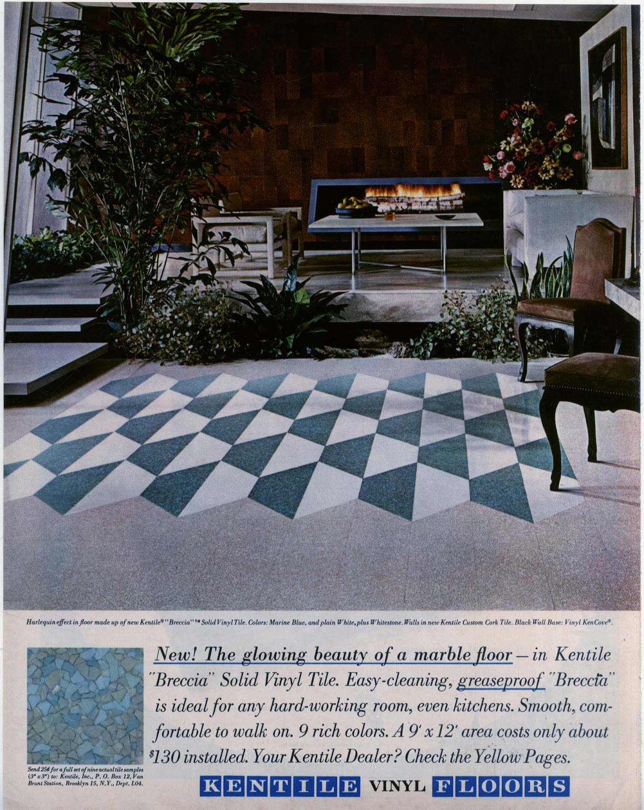 The Visual Primer of Advertising Cliches : Kentile Vinyl Flooring, the