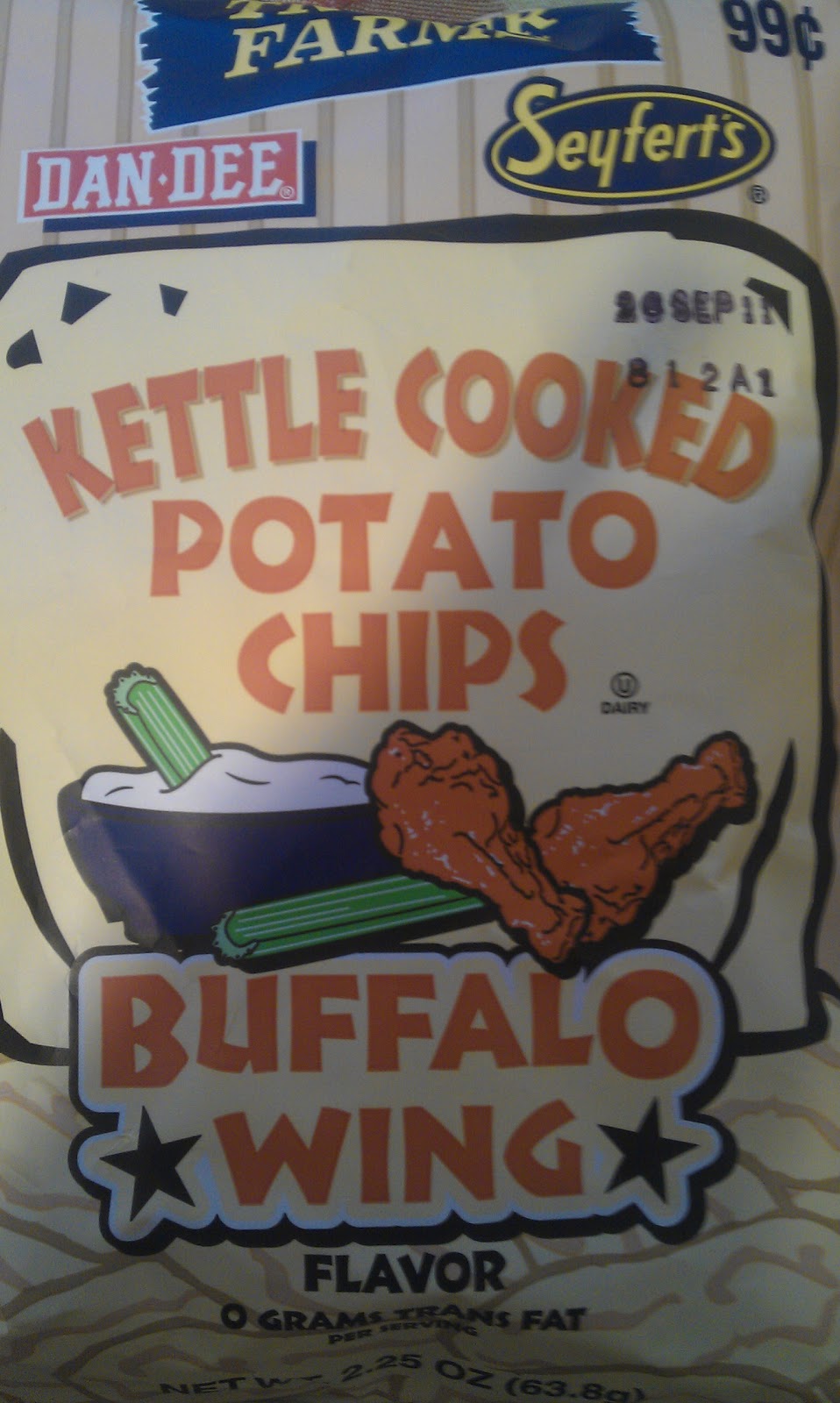 Hot Chicks Eatin' Spicy Chips Snack 192 Troyer Farms Buffalo Wing