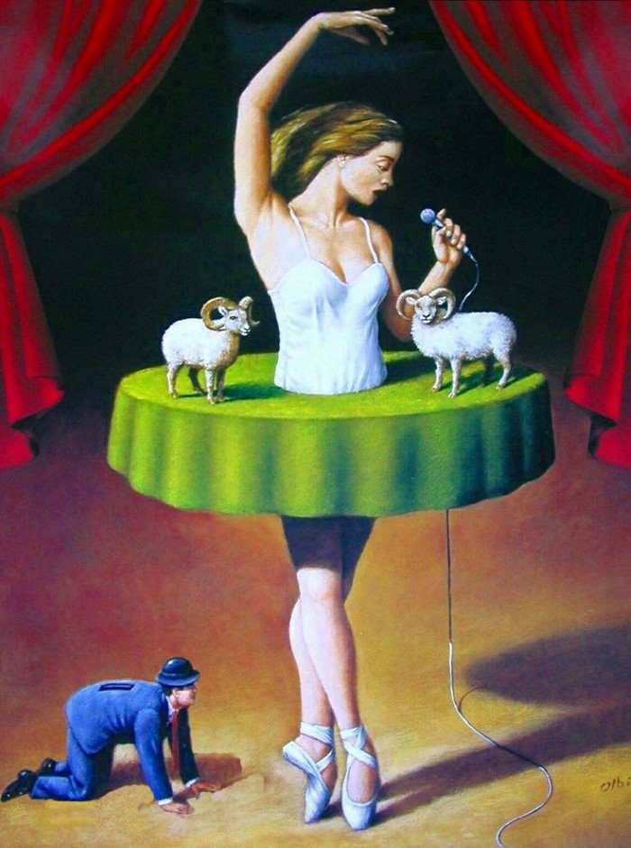 Польский художник. Rafal Olbinski 