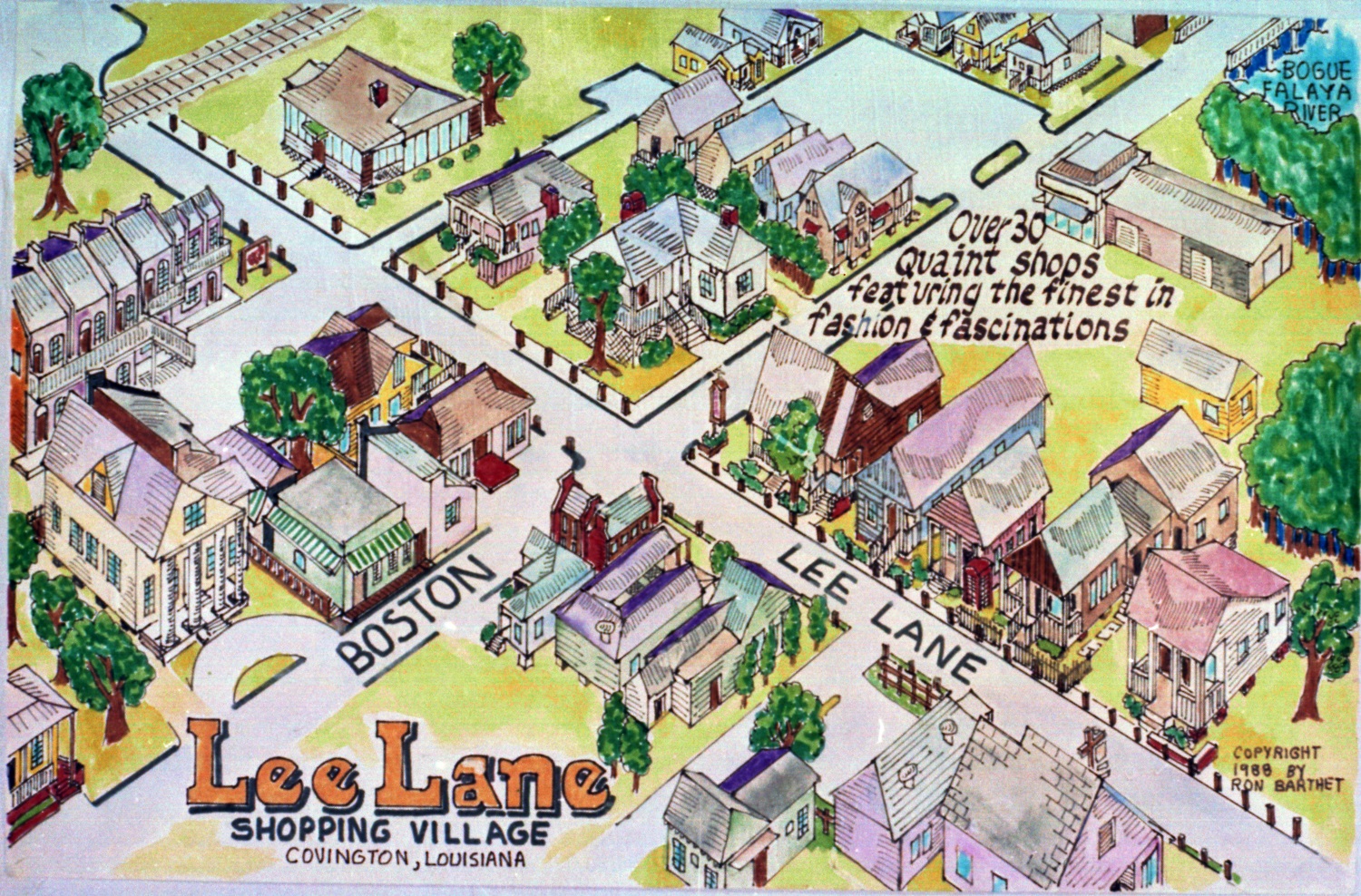 Tammany Family Lee Lane Map 1988