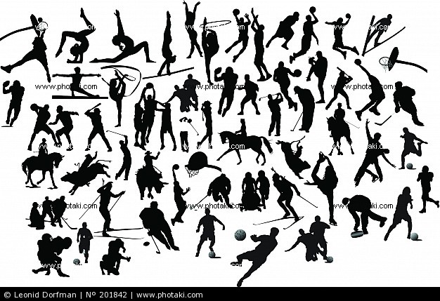 free clip art sports silhouettes - photo #22
