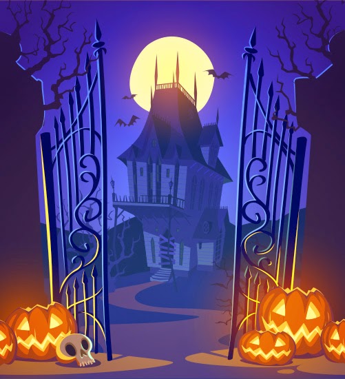 Casa encantada de Halloween imagen