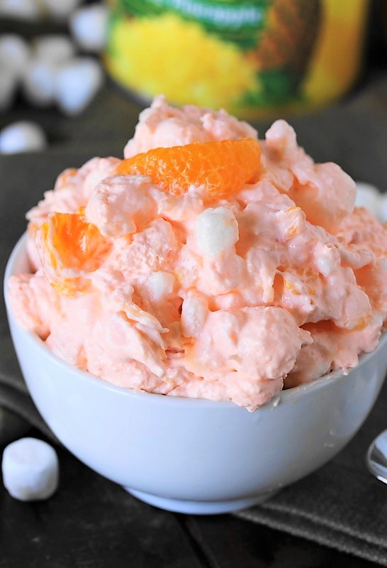 Classic Orange Fluff {aka Orange Pineapple Salad} The Kitchen is My Playground