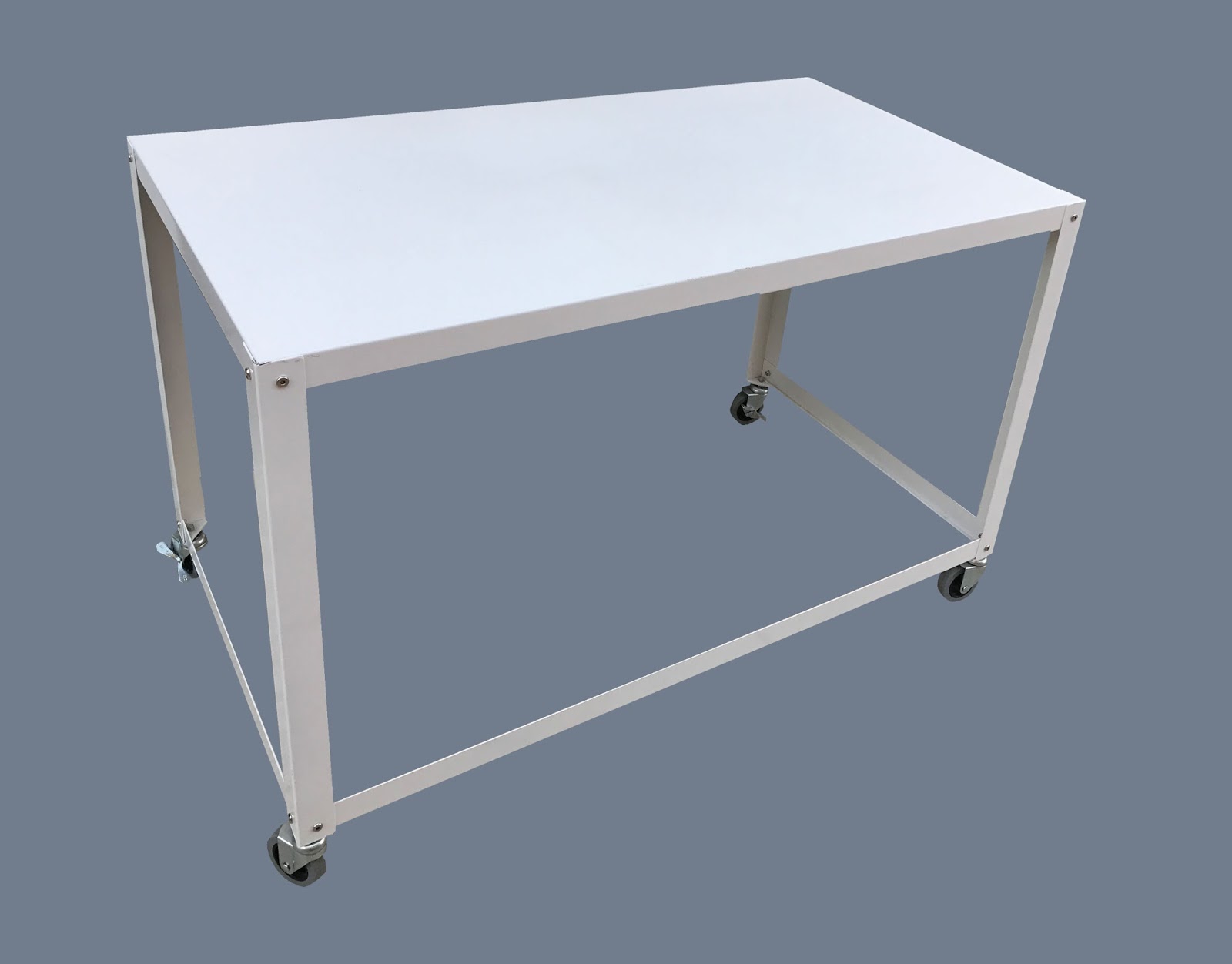 Uhuru Furniture & Collectibles Metal Student Desk on Wheels 65 SOLD