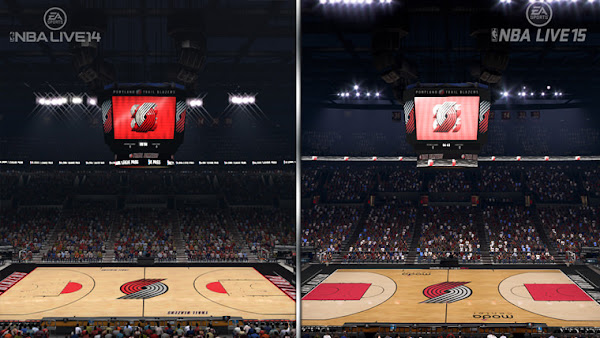 NBA Live 14 vs NBA Live 15 Graphics Comparison HoopsVilla.com