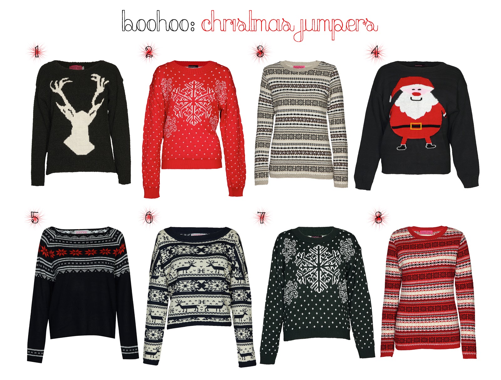 boohoo winter jumpers