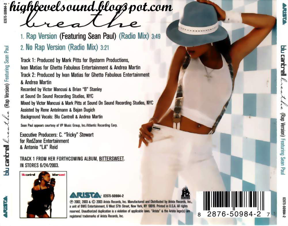 highest level of music Blut Cantrell Feat. Sean Paul Breathe (Rap