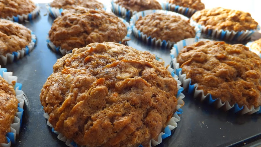 Reto recetas sanas muffins integrales de avena para el desayuno Cocina