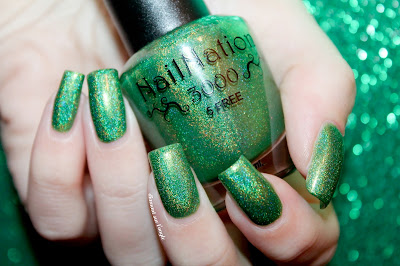 Swatch of the nail polish "Grinch In A Blender" from NailNation 3000