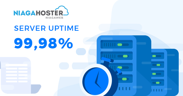 Server Uptime 99.98% Niagahoster - Web hosting terbaik di Indonesia