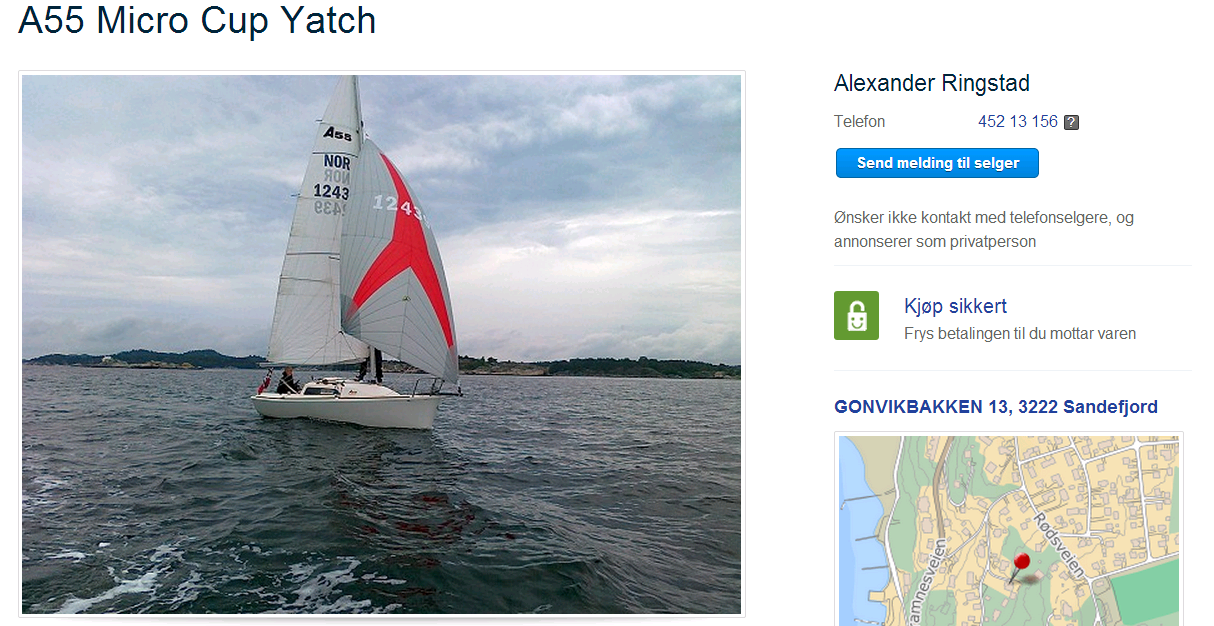 A55 Micro Cup Yacht