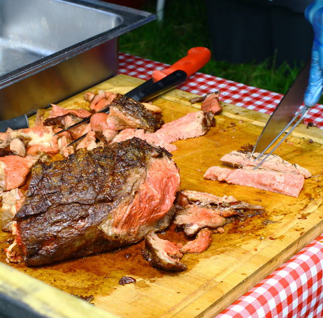 Massive slabs of meat from Boy Meats Grill at the Foodies Festival at Syon Park