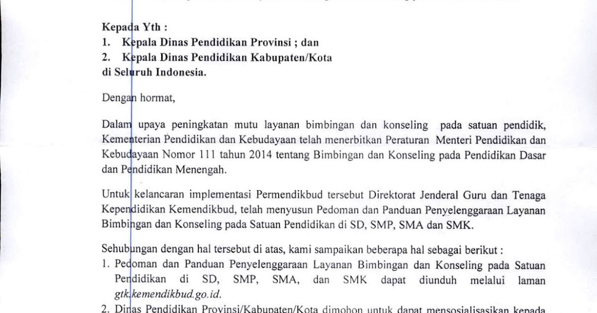 Pedoman Bimbingan dan Konseling ( POP BK ) Pada SD, SMP