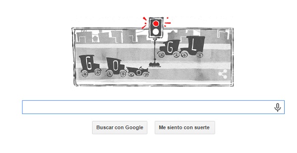 doodle google semáforo eléctrico