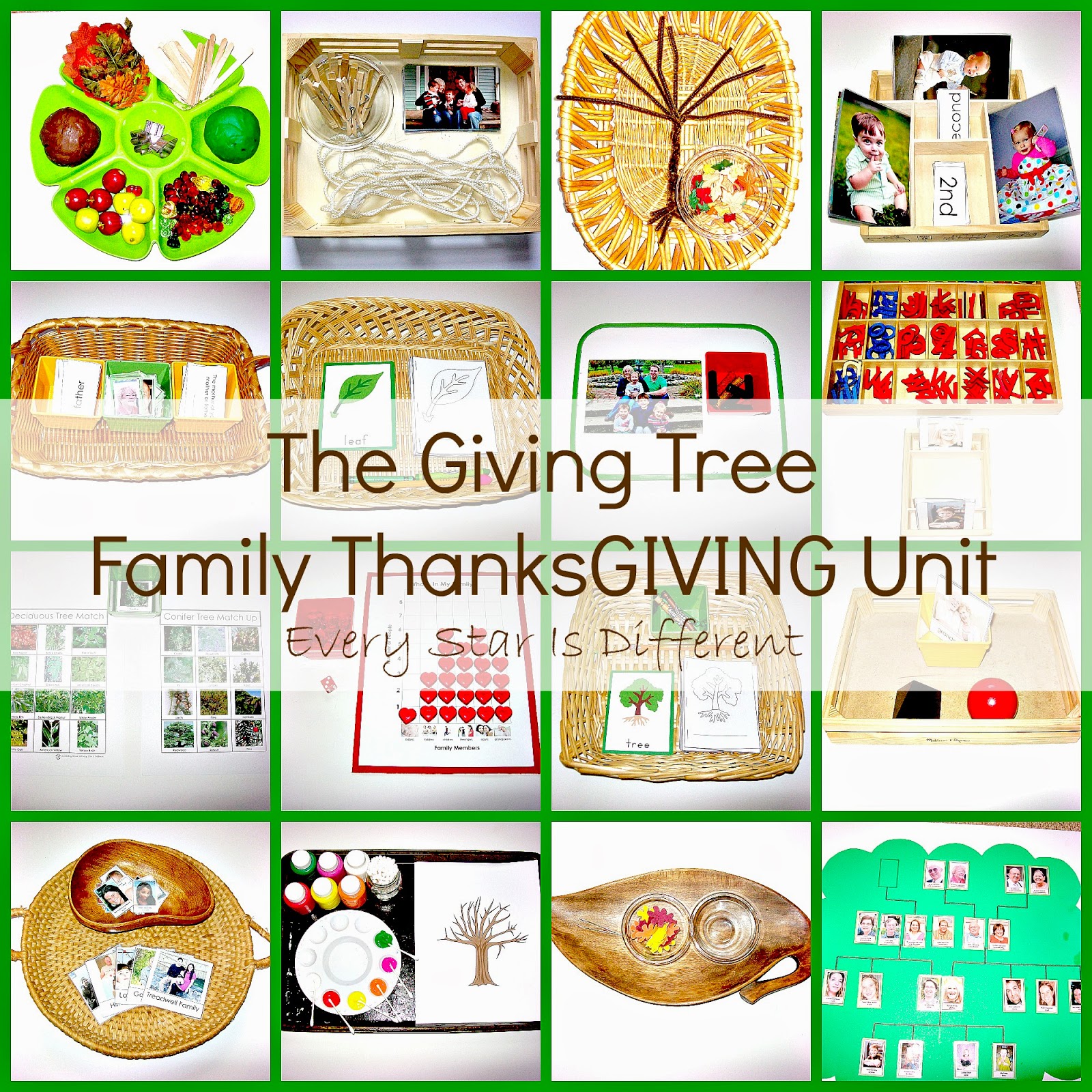 The Giving Tree Thanksgiving Unit