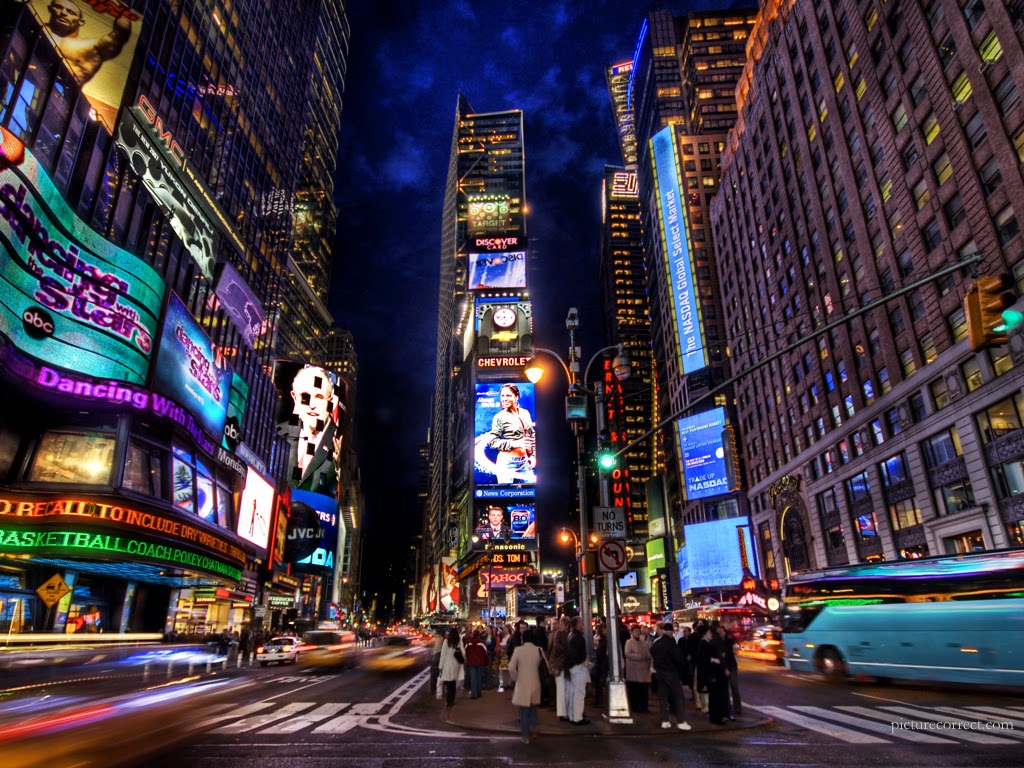 New york city World Visits: Christmas Times Square In New York City