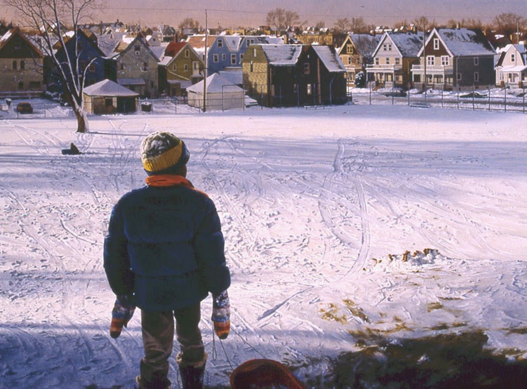 niños-en-paisajes-nevando