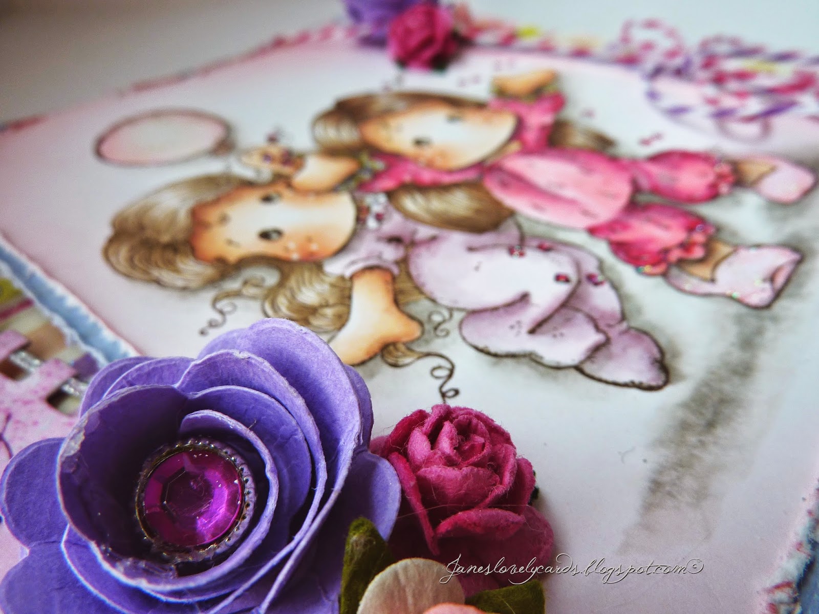Jane's Lovely Cards Magnolia Down Under Challenges DT Masking