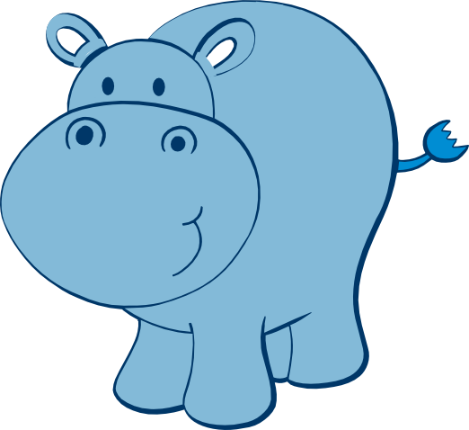 free baby hippo clipart - photo #18