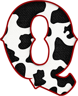 Abecedario Vaquero con Piel de Vaca. Cow Skin Alphabet.